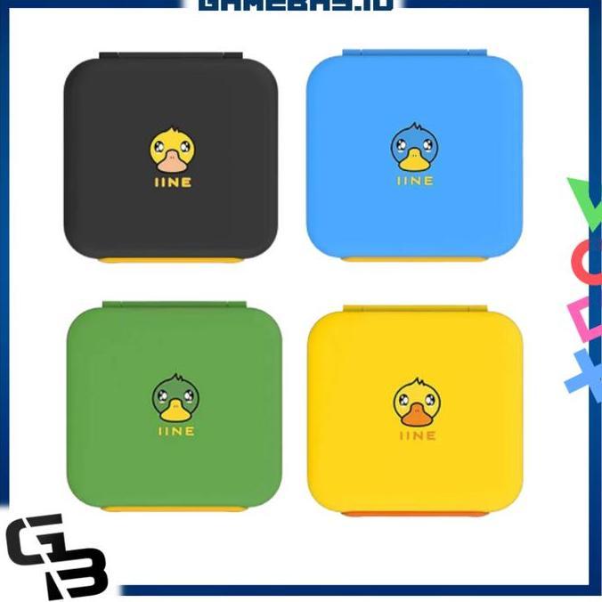 Nintendo Switch IINE Duck Magnetic Card Case / Cartridge Case / Tempat kaset ( Black / Hitam Blue / 
