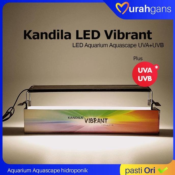 Fishgod- Lampu Aquarium Kandila Vibrant Led Aquarium Gantung Uva Uvb