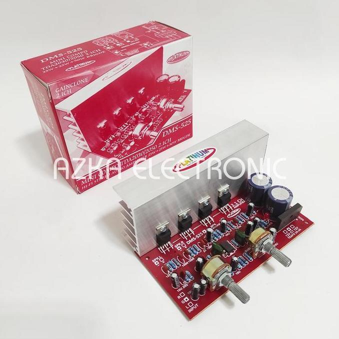 KIT POWER AMPLIFIER SPEAKER AKTIF 2.1 CHANNEL TDA2030 DMS 525 BARU