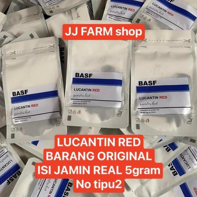 Fishgod- Lucantin Red Basf Germany 5Gram Jaminan Perna Ikan Merah Strong