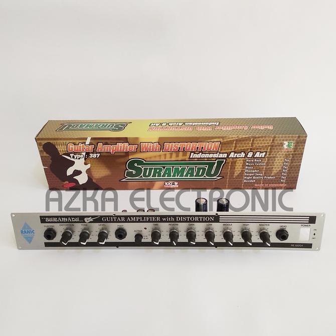 KIT GUITAR GITAR POWER AMPLI WITH DISTORSION SURAMADU PREMIUM