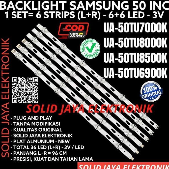 BACKLIGHT TV LED SAMSUNG 50 INC UA50TU8500 UA50TU6900 L 50TU LAMPU BL PROMO