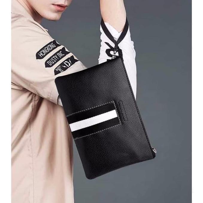 DV264 - W07 Business Clutch Model Torino / Tas tangan Dompet Pria Wanita