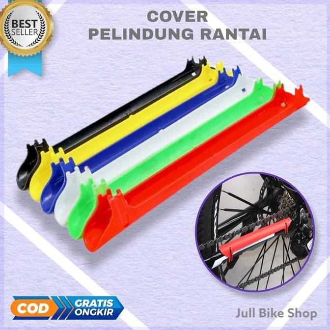 cover pelindung rantai sepeda gunung mtb lipat chain guard plastik Alqshop