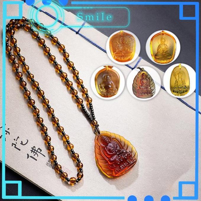 BLAZONE Kalung Liontin Buddha Sayu Kalung Buddha Kwan Im Buddha Maitreya  / Buddha Pengobatan Bhaisa
