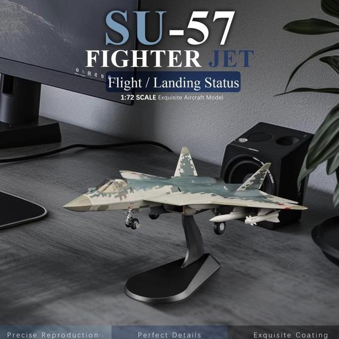 DEFAECO SU-57 Pesawat Model 1:72 Pesawat Tempur Mainan Pesawat Tempur Model Militer