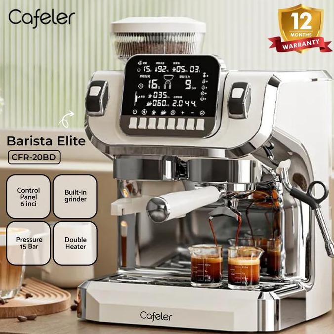 Mesin Kopi Espresso 2 Heater Coffee Maker Smart Screen Kontrol Cafeler