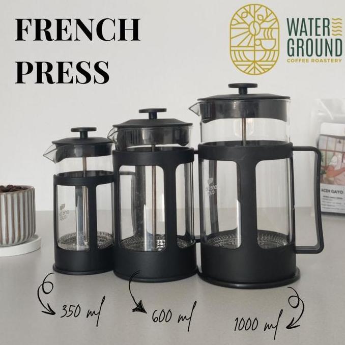 French Press 350ml Coffee Plunger Kapal Api Alat Kopi Seduh Manual