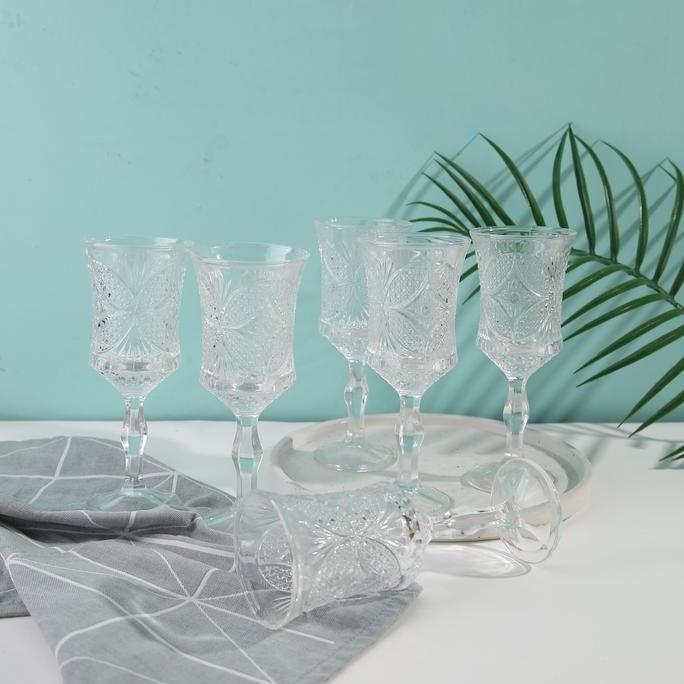 Caem- Gelas Capodimonte Kaca Isi 6 Pcs
