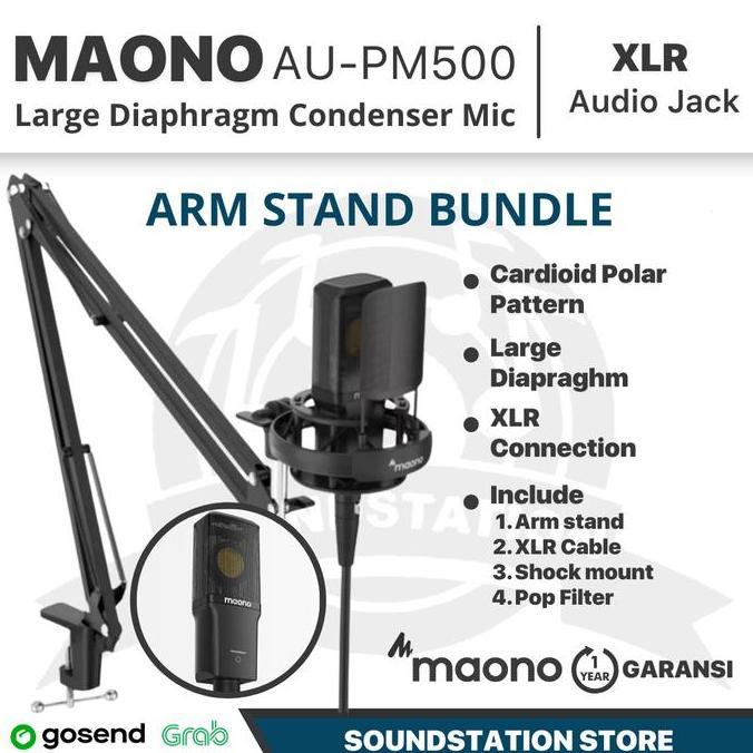 MAONO AU-PM500 PROFESSIONAL LARGE DIAPHRAGM CONDENSER MICROPHONE