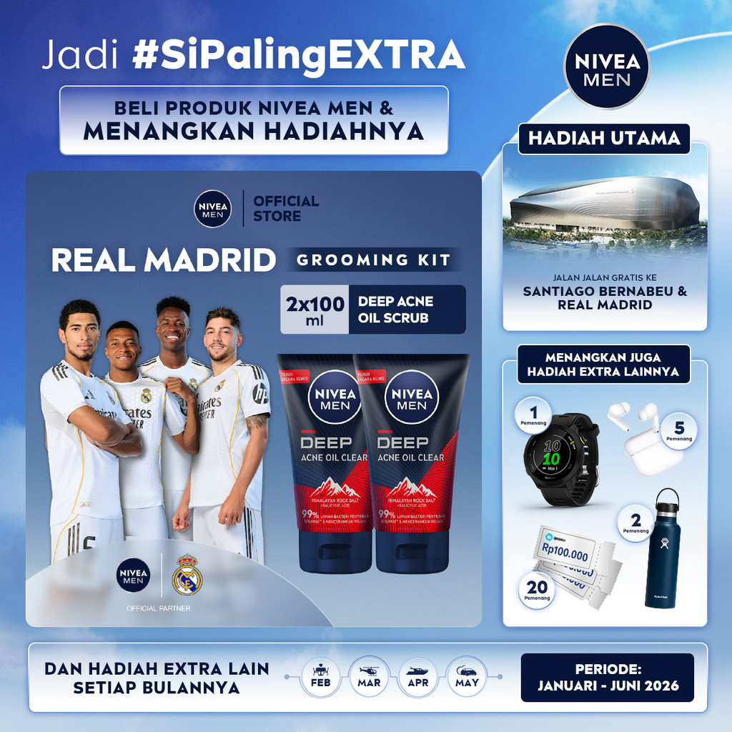 NIVEA MEN Deep Acne Attack Scrub Mud Foam 100mL Twinpack