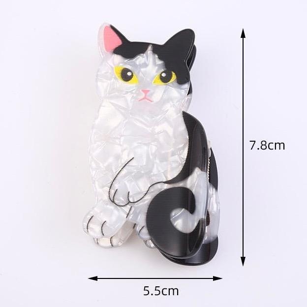 Cheonara - Cartoon Animals Hair Claw Clips / Dog Deer Cat Bird Peacock Hair Claws / Korean Japanese 