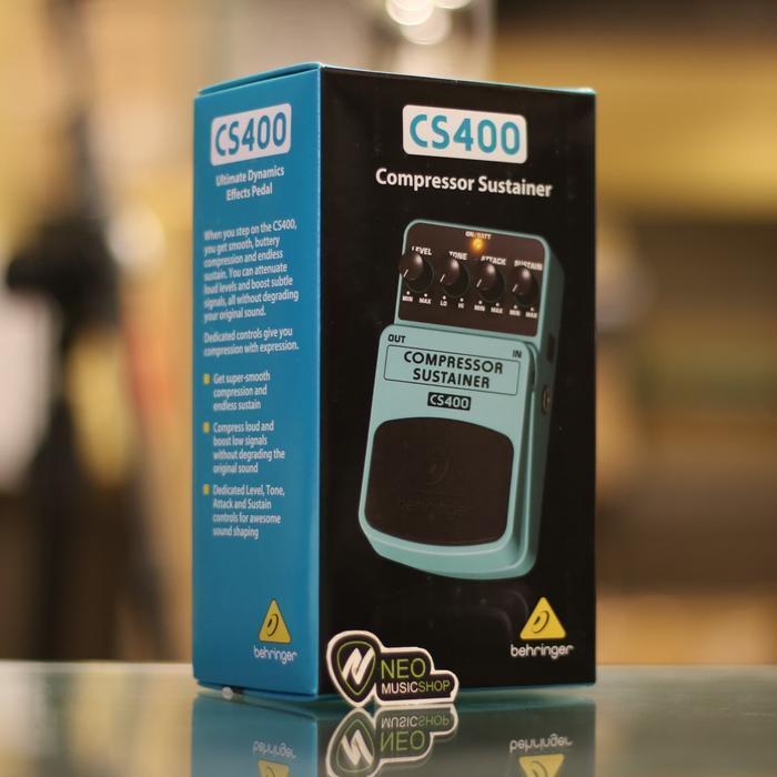 BEHRINGER CS400 COMPRESSOR/SUSTAINER EFFECTS PEDAL ORIGINAL DAN TERPERCAYA