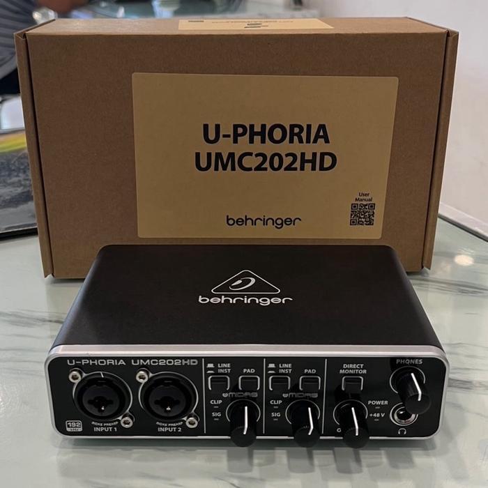 BEHRINGER UMC202HD USB SOUND CARD ORIGINAL DAN TERPERCAYA