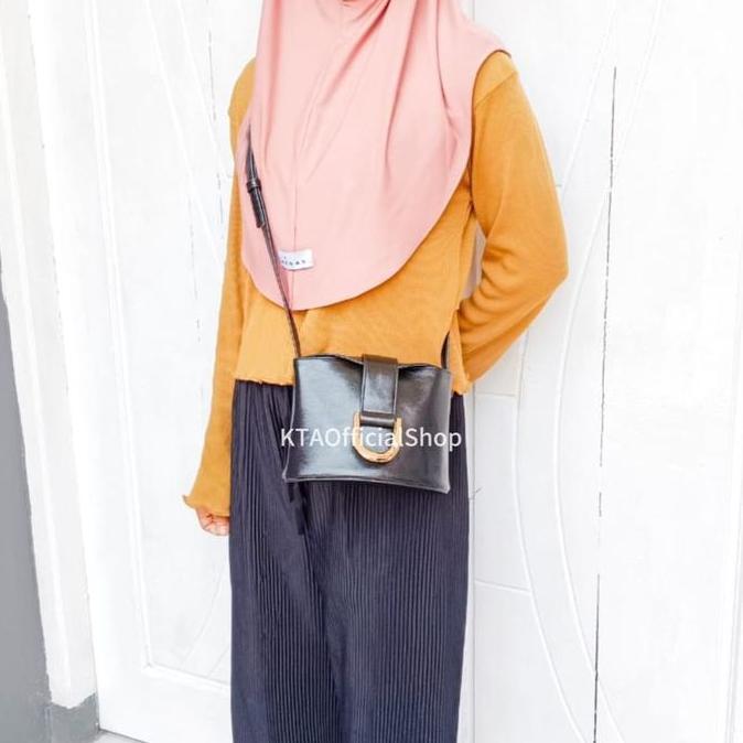 DS174 - Tas Selempang Mini Wanita AksaraAnora SlingBag Cewek Remaja Korean Style Terbaru