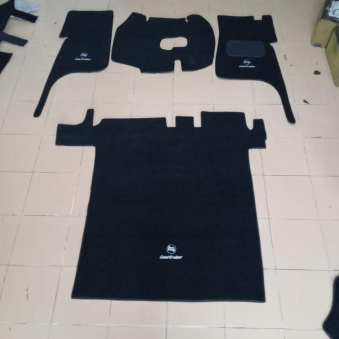 Promo Karpet Lantai Bahan Bludru Toyota Hartop Fj 40 Full Set Bagasi Hitam Fj40 Thn 1960 - 1984 ( Be