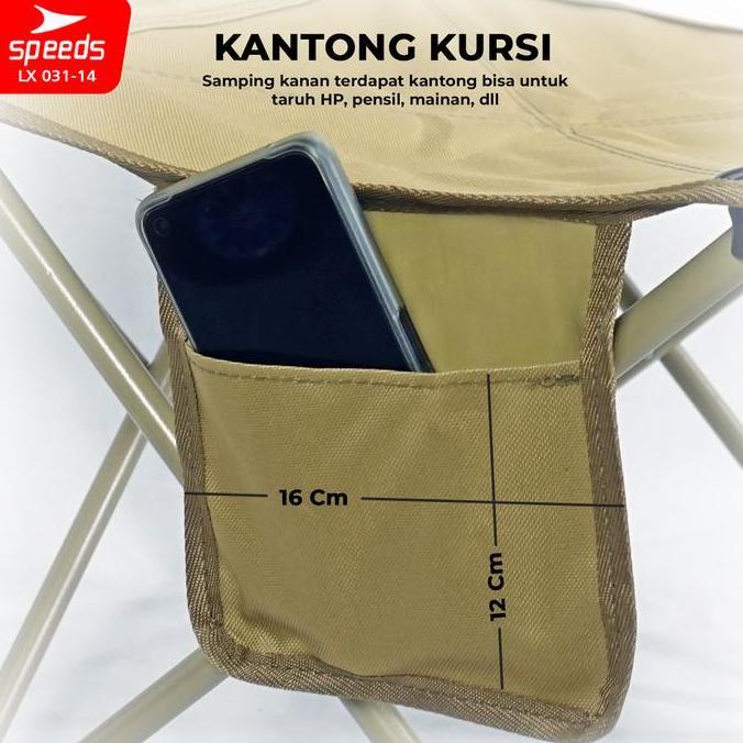 Reyka_Part - Speeds Kursi Lipat Outdoor Kursi Lipat Camping Portable Kuat Serbaguna Bahan Oxford Pol