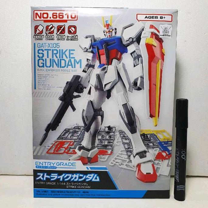 Mainan model kit mokit strike gundam GAT X105 figure kit robot rakit  CIWDqppJAD  #mokdelkit #mokit 