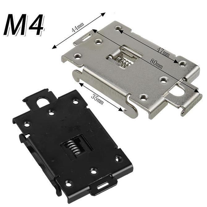 MEZIKUSA 35MM Din Rail Mounting Clamp / Din Fixed Solid State Relay Clip Clamp