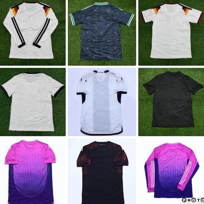 ALNEUM JERMAN HOME AWAY JERSEY BAJU BOLA PIALA EROPA DUNIA 2022 2024 2026 GRADE ORI JUMBO XXL 2XL XX