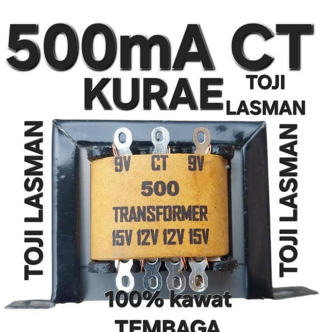 TRAVO TRAFO 500MA 500 MA CT KURAE TRANSFORMATOR BALAST STEP DOWN STEPDOWN AC INPUT 0V 110V 220V TO A