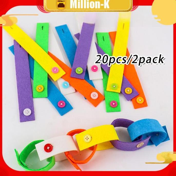 QYUISHOP 20Pcs Belajar Kancing Mainan / Kancing Flanel / Edukasi Mengancing Flanel Anak Montessori