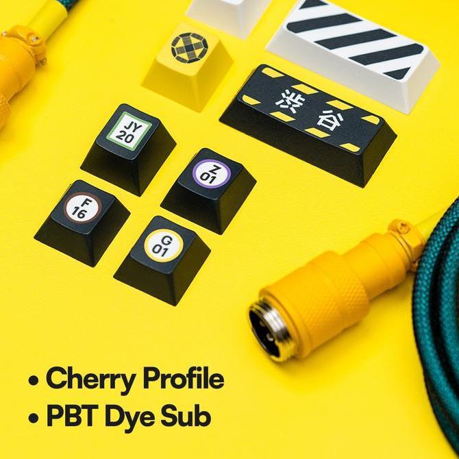 PPBT SHIBUYA PBT Dye Sub Keycap Set Japanese Root by Press Play