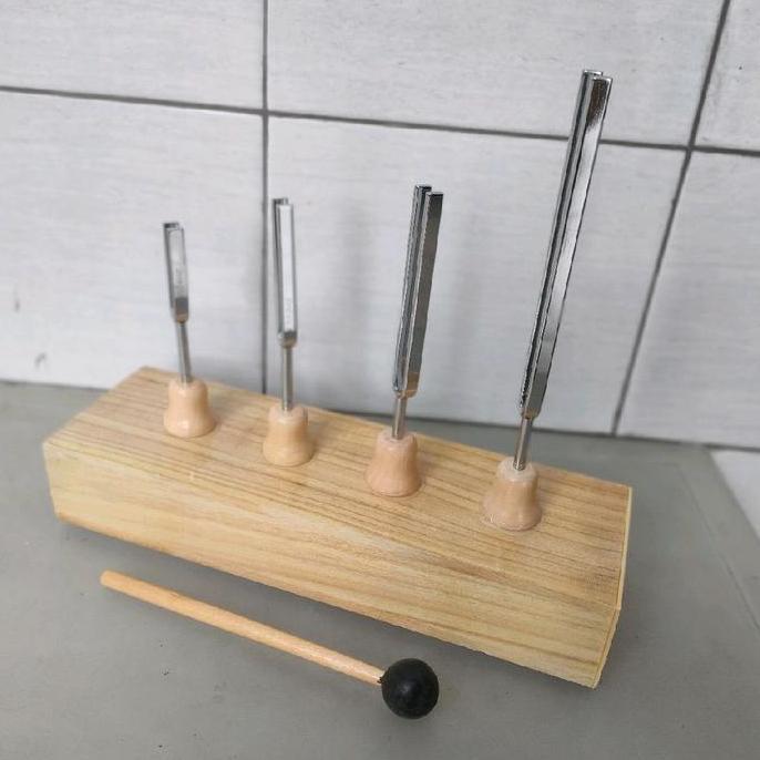 ~@~@~@~@] 4 bh garpu tala dengan kotak dudukan frekuensi c 128 c 256 c 512 c 1024 hz alat peraga