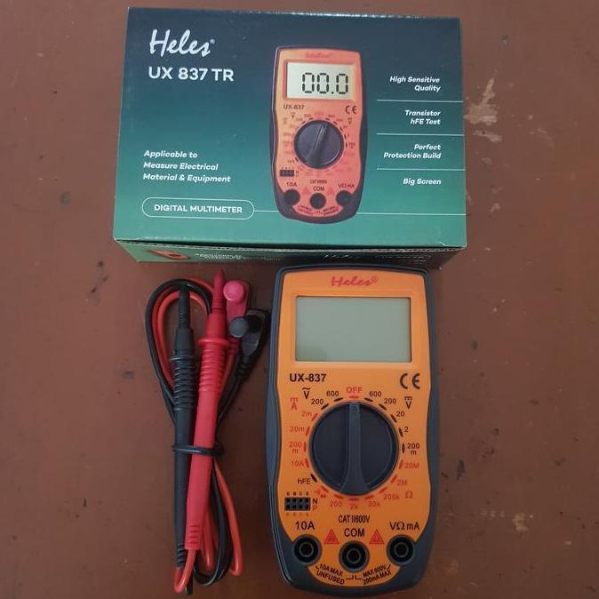 Multitester Heles Digital Ux 837 Tr/Avometer Digital Heles Ux 837 Tr Terbaru 