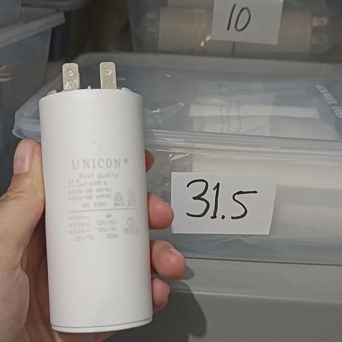 KAPASITOR UNICON 31.5UF SOKET TERBATAS