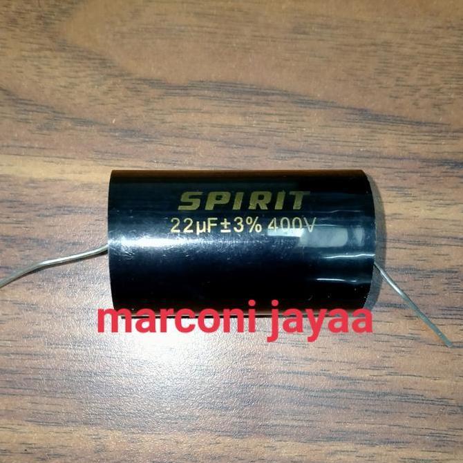 KAPASITOR AXIAL 22UF 400VOLT SPIRIT HEMAT