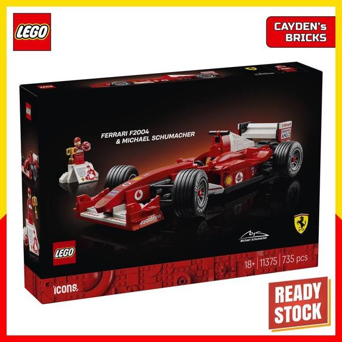 [CUCI GUDANG] LEGO Icons 11375 Ferrari F2004 & Michael Schumacher
