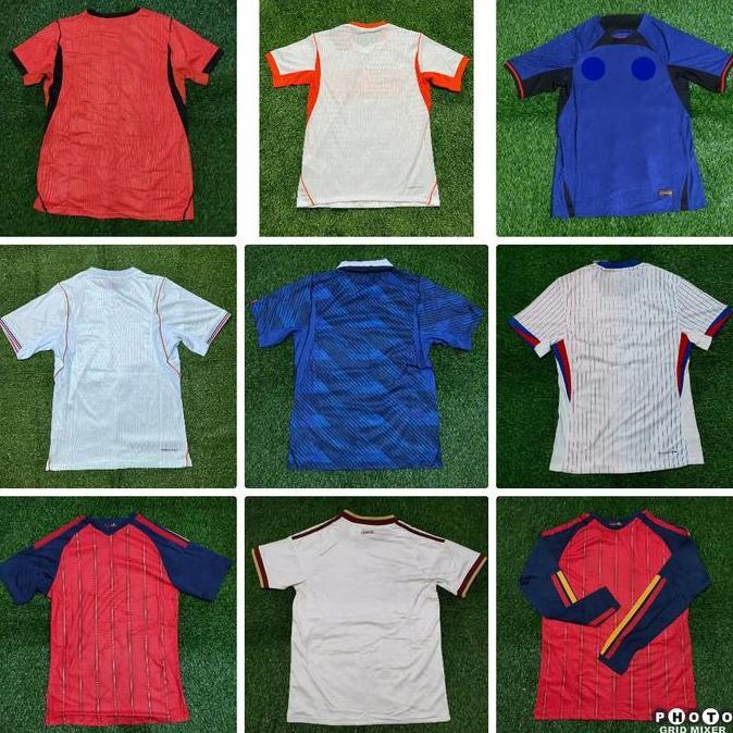 ARGVA PLAYER ISSUE BELANDA PRANCIS SPANYOL HOME AWAY JERSEY BAJU BOLA PIALA EROPA DUNIA 2022 2024 20