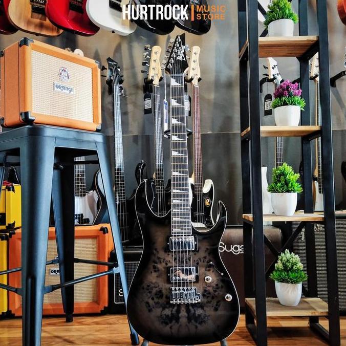 Ready Ibanez GRG220PA1-BKB Electric Guitar, Brown Black Burst Non Cod