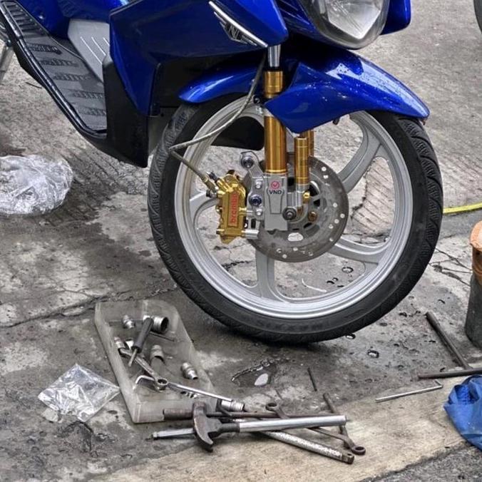 SHOCK DEPAN / UP SIDE DOWN MX OLD JUPITER Z FIZ VEGA NOUVO FIZR VND Asli Motor Motorcycle