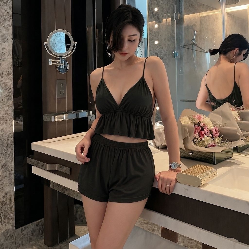 Daster Tidur Mini Alita Dres Pendek Motip Tearu Daster Home Dress Bahan Rayon Daster Tidur lingerie 