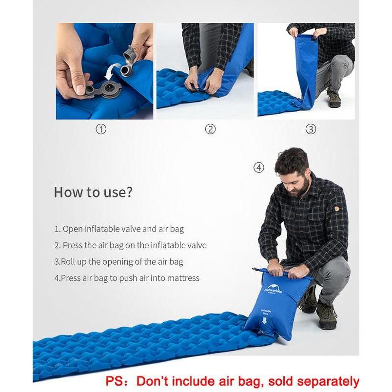 Terbaik Matras angin lipat naturehike NH19Z032-P-NH19Z001-P FC10 sleeping pad single Terimakasih