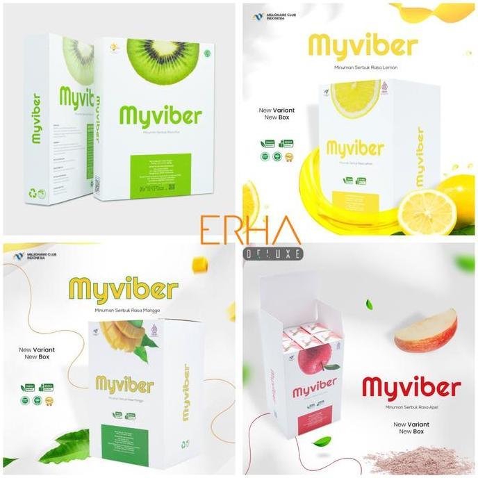 Best Seller MyViber Myfiber MCI Pelangsing dan Detox Fiber Herbal Diet rasa Kiwi Berkualitas 100% or