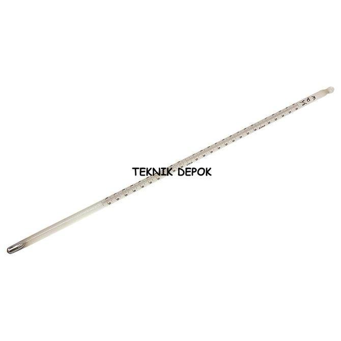 THERMOMETER BATANG PANJANG 30 CM LIQUID SILVER PENGUKUR SUHU 200 C TERMOMETER KACA 200 DERAJAT AIR R