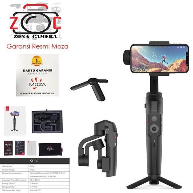 * Moza Mini S Gudsen Gimbal Stabilizer Handle Smartphone Auto Handphone *
