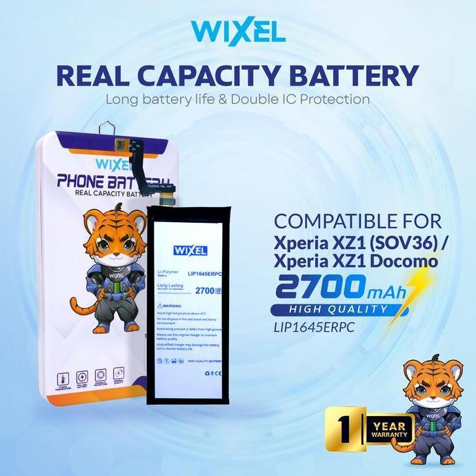Acc- Wixel Baterai Compatible For Xperia Xz1 Docomo Au Sov36 So-01K Lip1645Erpc Double Power Real Ca