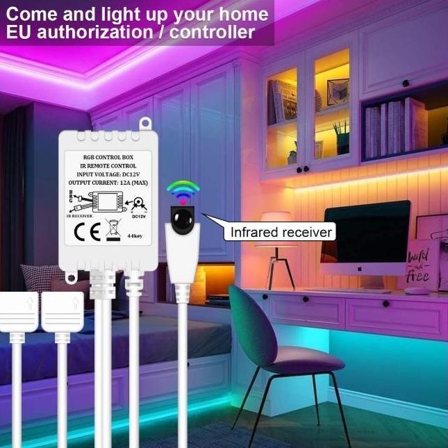 [READY] LAMPU LED STRIP 5050 RGB 10M IP44 RGB WATERPROOF