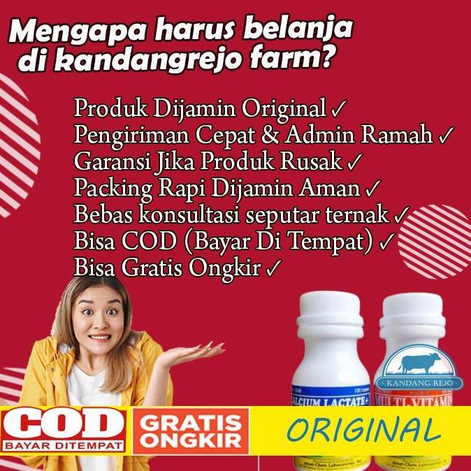 Paket MULTIVITAMIN & CALCIUM LACTATE Untuk Ayam Original