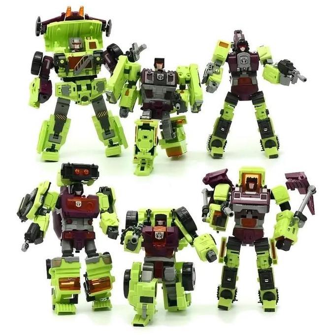 NBK DEVASTATOR COMBINER 6 IN 1 CONSTRUCTICON DECEPTICON MINIATUR ALAT BERAT TF-ENGINERING TRANSFORME