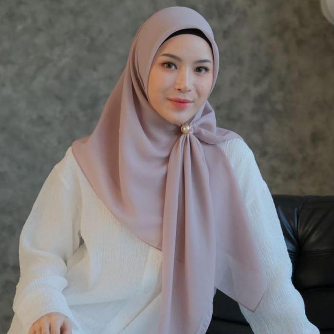 Fullout- Nhs.Looks - Poton (Poly Cotton) Hijab Segi Empat Nhs.Looks