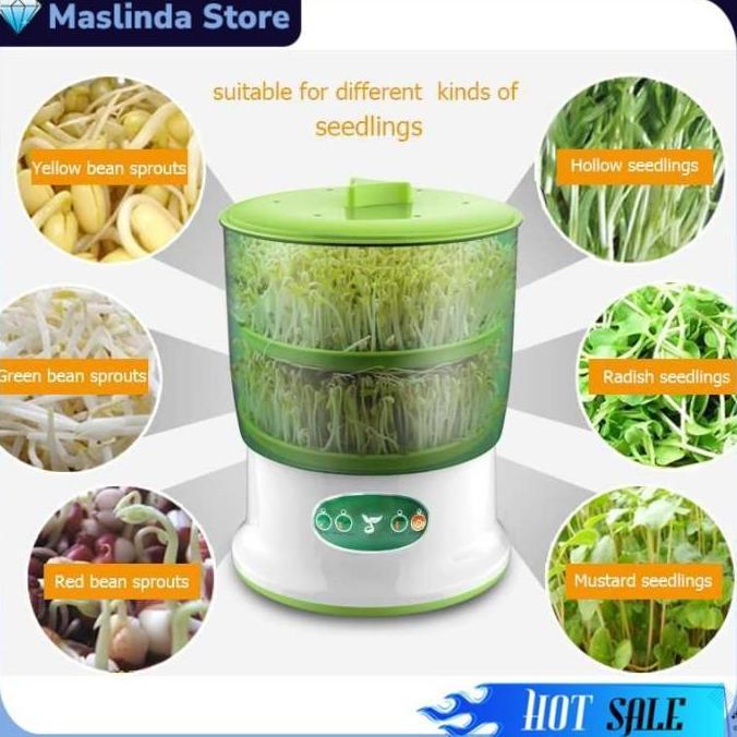 JAYTIXOW Mesin Kecambah Tauge Otomatis Intelligent Bean Sprouts Maker Electric