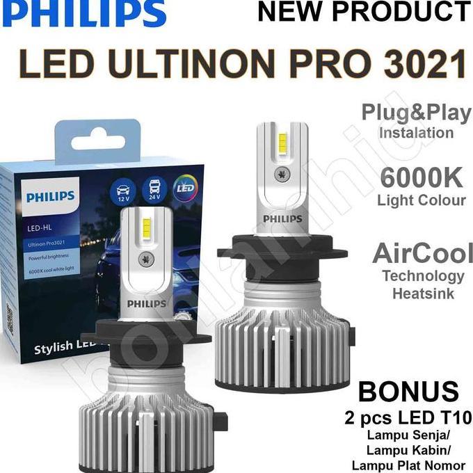 Lampu Led Ertiga Philips Ultinon Pro3021 H4 Hilo Headlamp Terbaru 