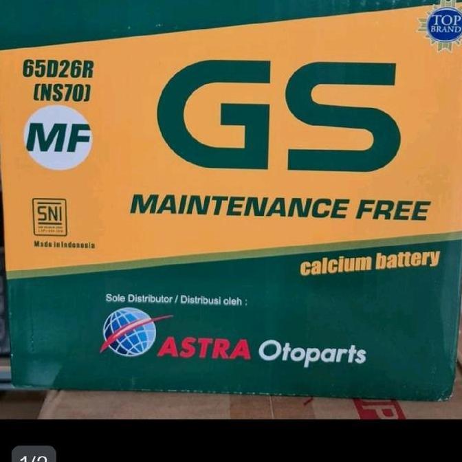Grosir Aki Mobil Ns70 / 65D26R Gs Mf Aki Mobil Mitsubishi Kuda Bensin Kijang Lsx Dll