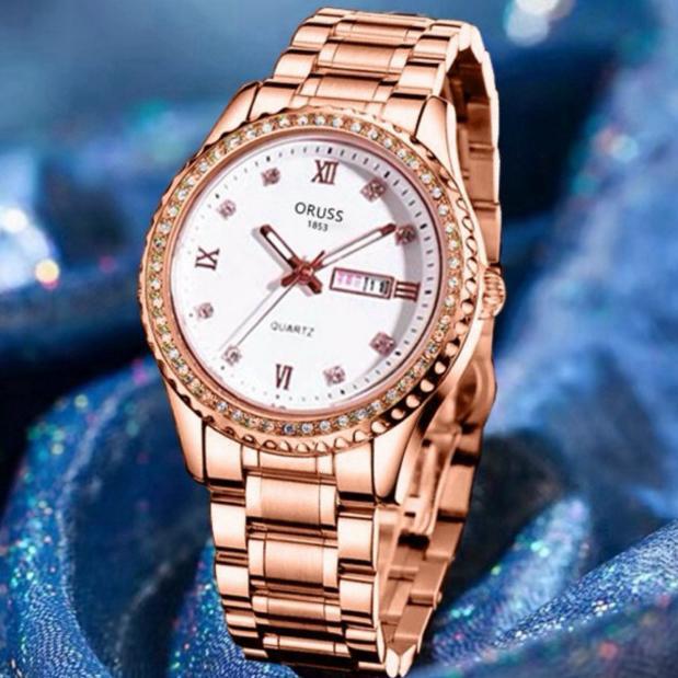 ( COD) Jam Tangan Wanita Original ORUSS Anti Air Import Mewah Korea