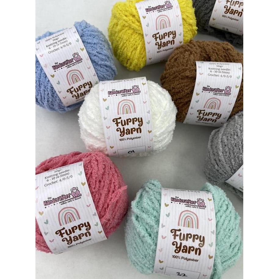 Sora- Benang Rajut Furry Yarn Bulu Soft Polyester